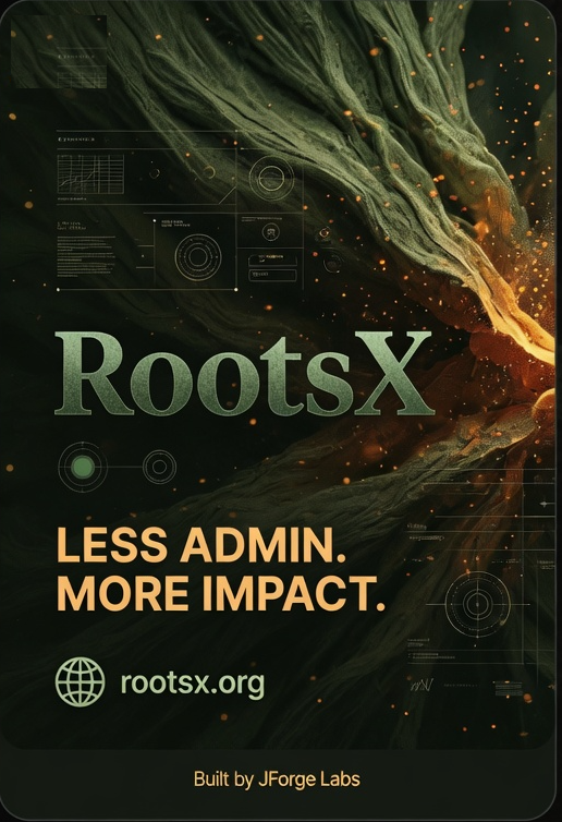 RootsX — Less admin. More impact. — rootsx.org